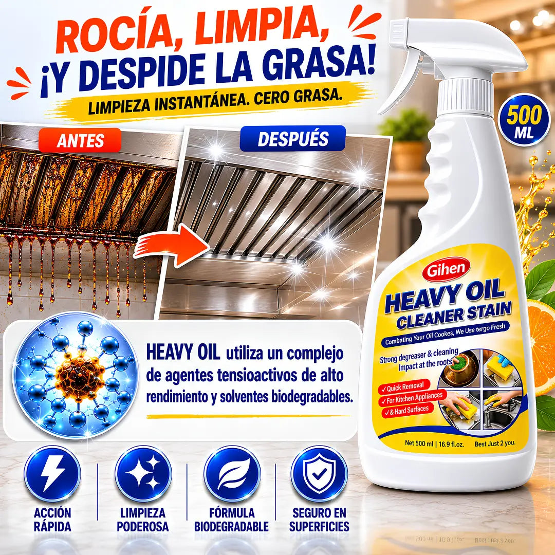 HEAVY OIL™ - Formula Quitagrasa Extrema