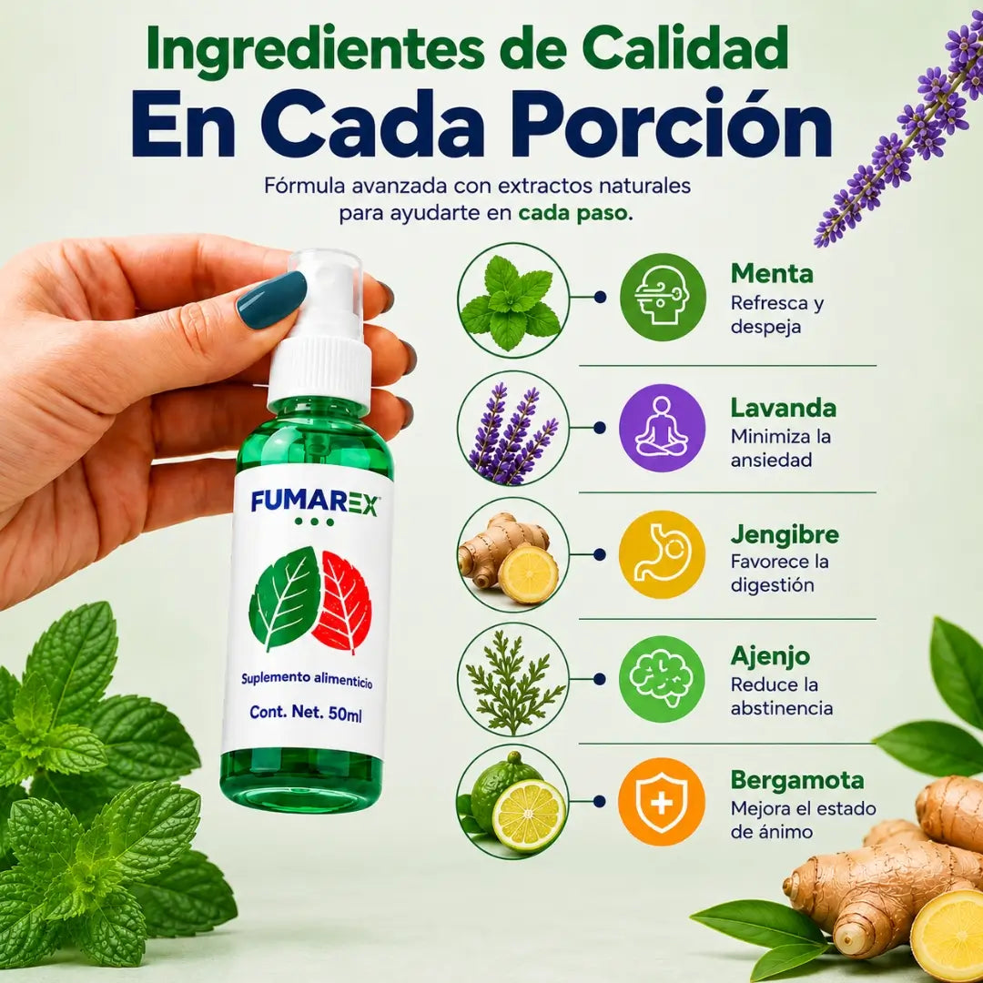 Fumarex® en spray - combate la abstinencia y deja de fumar
