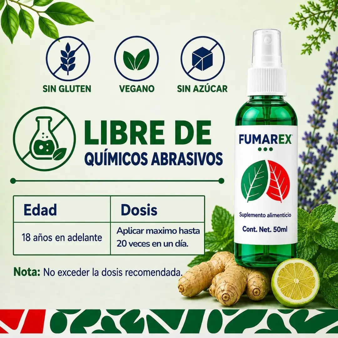 Fumarex® en spray - combate la abstinencia y deja de fumar